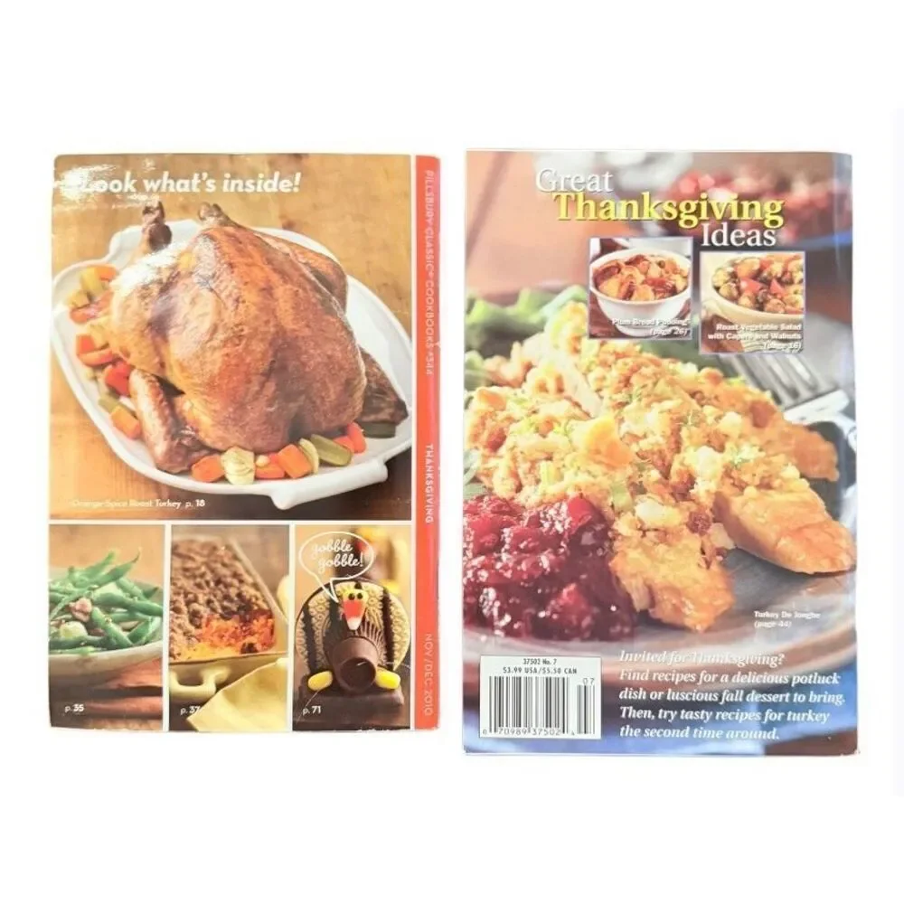 Pillsbury Betty Crocker Thanksgiving & Slow Cooker Vintage Cookbooks 4
